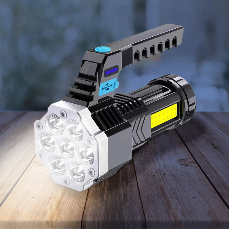 Ultra-Bright Rechargeable LED Torch – Long Range, Powerful Flashlight for Outdoor Adventures