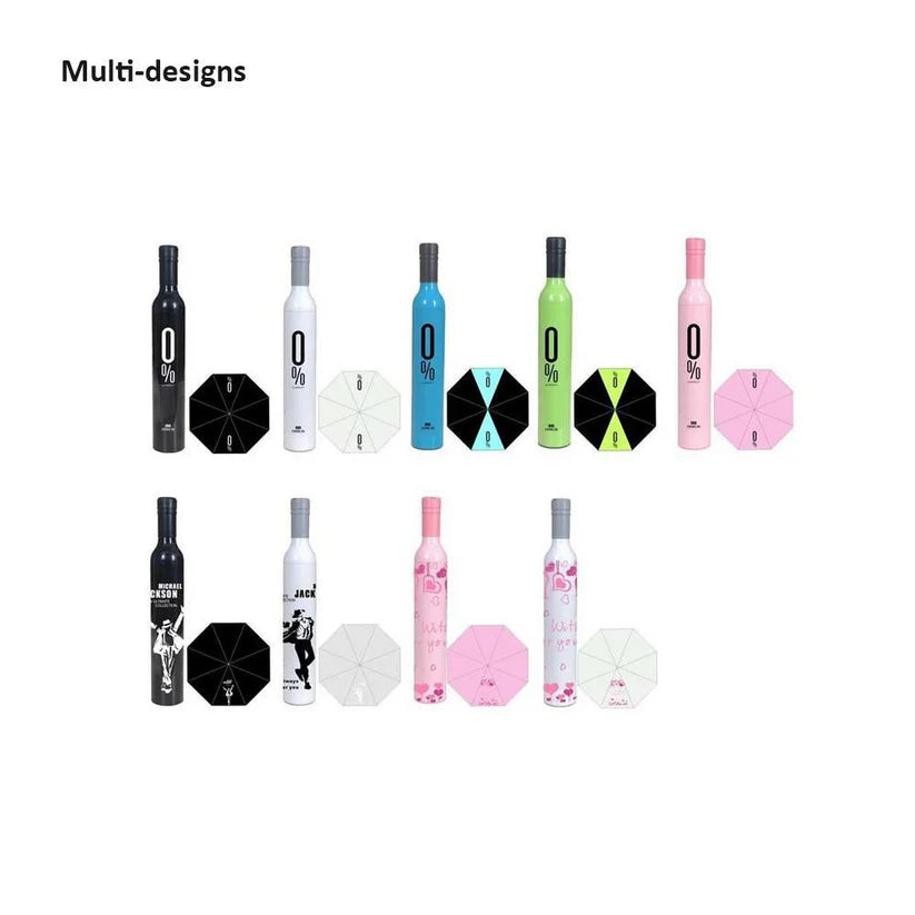 Colorful Bottle Umbrella – Unique Compact Rain & Sun Protection in Stylish Bottle Case