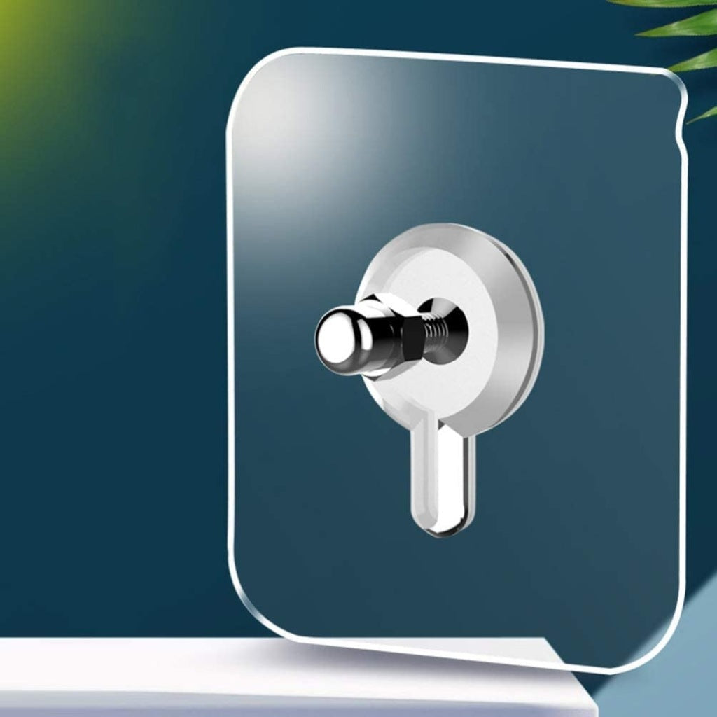 Heavy Duty Sticker Bolt Screw Wall Hooks (Waterproof & Reusable, 10-Pack)