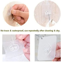 Multi-Purpose Heavy Duty Adhesive Wall Hooks (Reusable & Waterproof, 10-Pack)